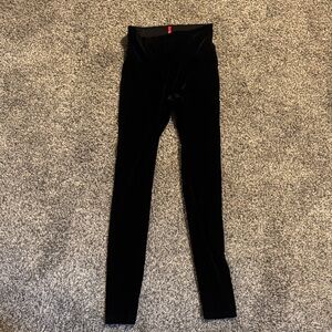 SPANX women’s Black Velvet Leggings